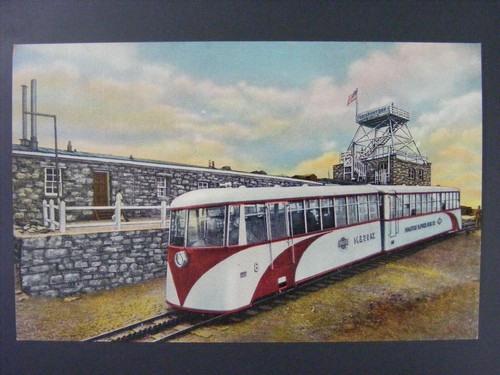Cartolina streamline cog - cog, treno
